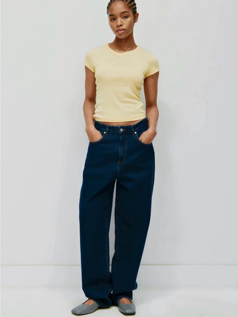 Kotn Relaxed Leg Dark Blue Women's Anti-fit denim Jeans